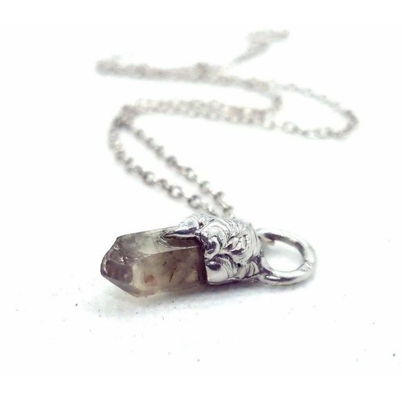 Green ghost quartz Necklace phantom quartz necklace - Picture 10 of 12
